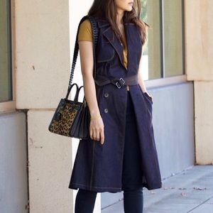 Chelsea 28 Denim Sleeveless Trench